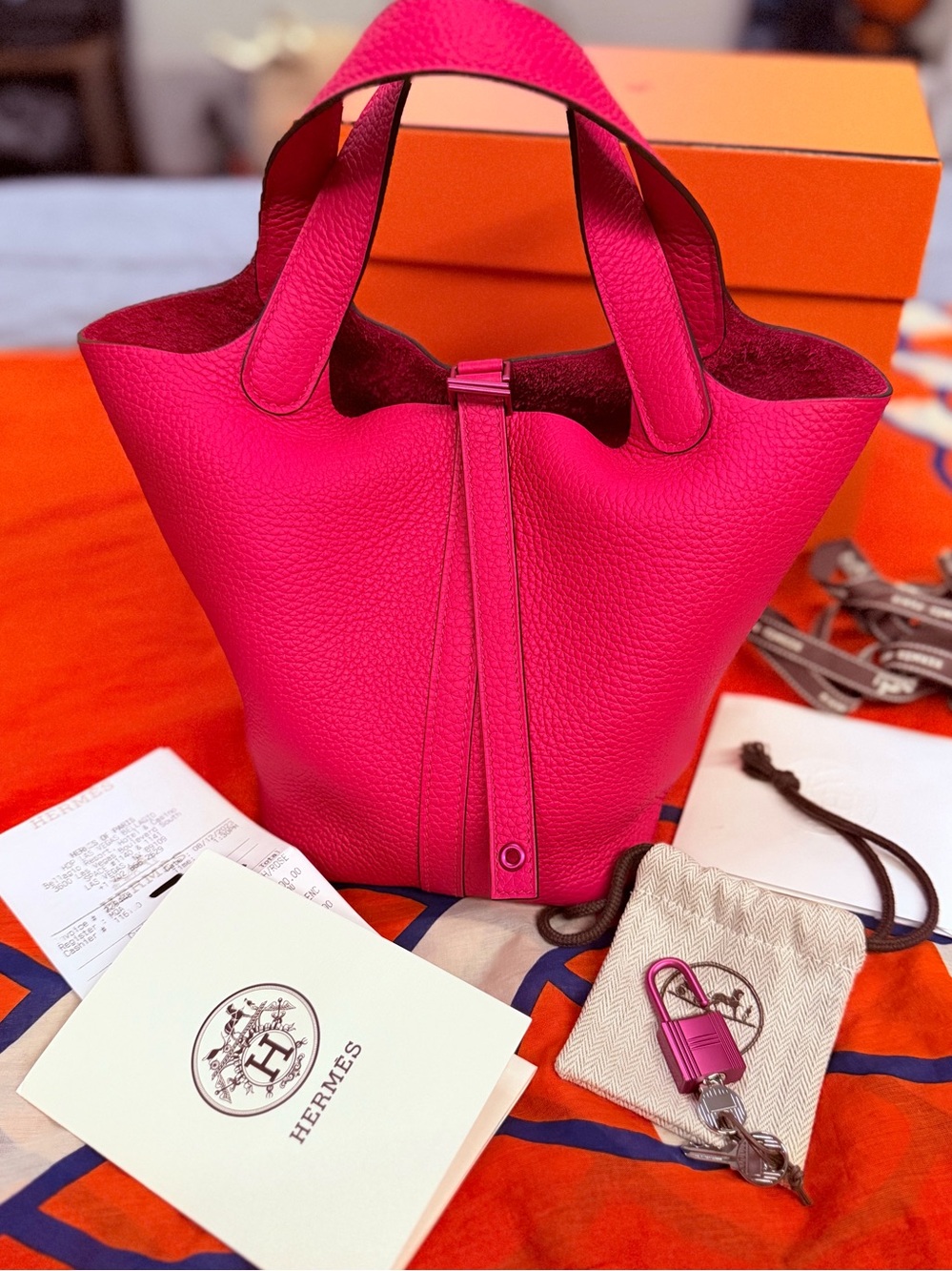 Hermes Bag Picotin 18 Monochrome Rose Mexico